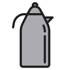 Kettle color line style icon