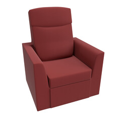 3d lawson chair top front view elegant luxury sofa