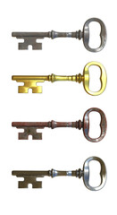 keys made of different materials