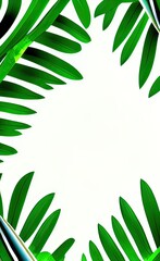 Green Creative Leaves Natural Background