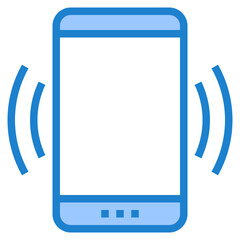 Smartphone blue style icon