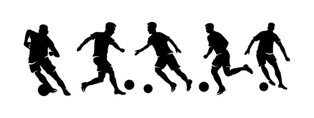 102207 football player silhouette collection