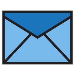 Mail color line style icon