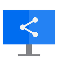 Network flat style icon