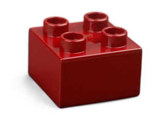 Redbrick isolated on a white background.