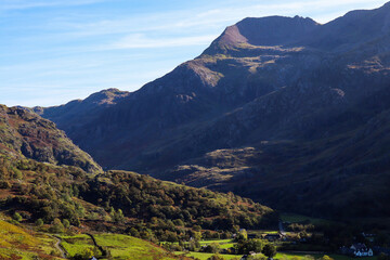 Fototapeta premium Snowdonia snowdon crib goch wales
