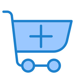 Cart blue style icon