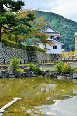 Fototapeta na wymiar 田辺城 二重櫓と本丸石垣