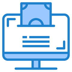 Payment method blue style icon