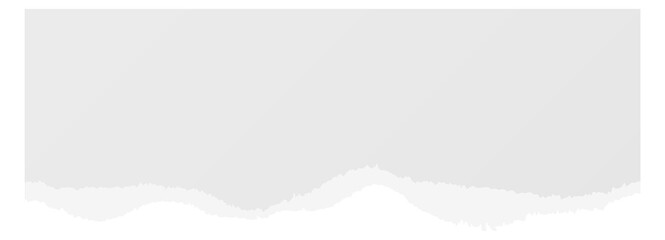 Paper stripe with torn edge. Realistic texture mockup