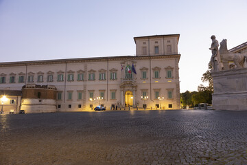 The Quirinal Palace or Quirinale is the residence of the President of the Italian Republic, in Rome...