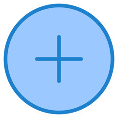 Fototapeta premium Plus blue style icon