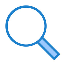 Search blue style icon