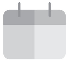 Blank calendar flat style icon