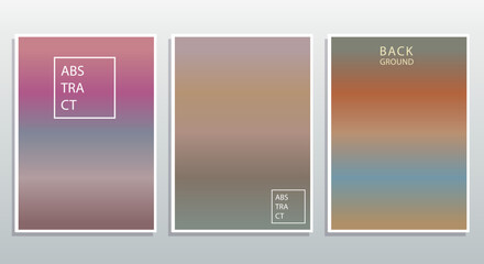 Creative abstract templates in blured gradient colors. Cute and minimal style oster, business card, page cover, brochure, email header, post in social networks, advertising, corporate style.