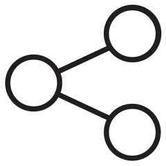 Sharing symbol outline style icon