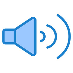 Speaker blue style icon