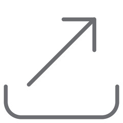 Sending color line style icon