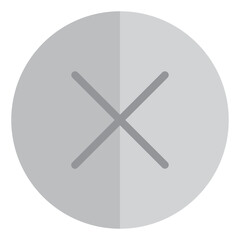 Cancel flat style icon