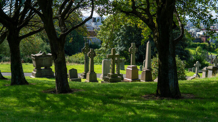 Fototapeta na wymiar old cemetery in Edinburgh 