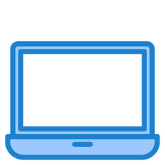 Laptop blue style icon