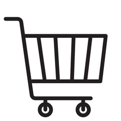 Shopping cart outline style icon