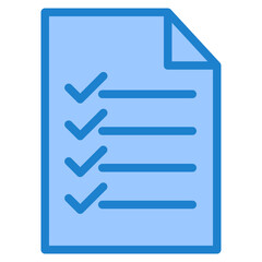 List blue style icon