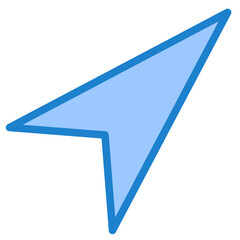 Pointer blue style icon