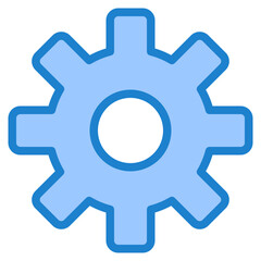 Setting blue style icon