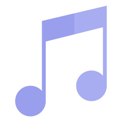 Music player flat style icon