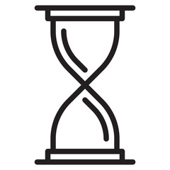 Hourglass outline style icon