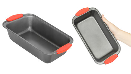 Form for baking and cooking. Isolated from the background