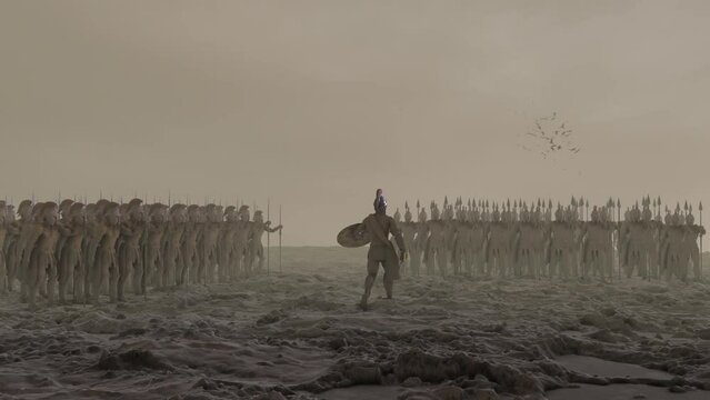 King Leonidas and His 300 Spartan Warriors