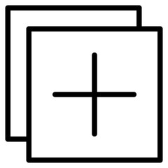 Obraz premium Add outline style icon