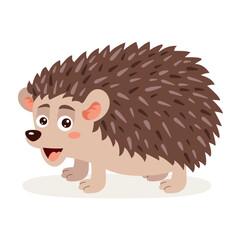 Cartoon Illustration Of A Hedgehog