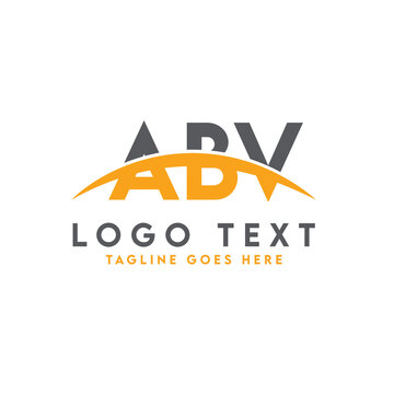 Letter ABV logo design vector template, ABV logo
