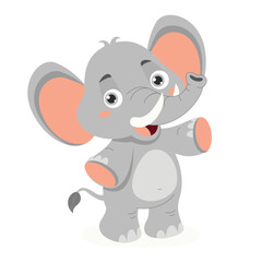Cartoon Illustration Of An Elephant