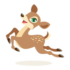 Cartoon Illustration Of A Deer