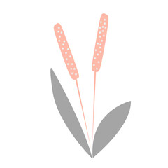 Swamp reed. Pastel color.