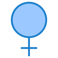 Female blue style icon