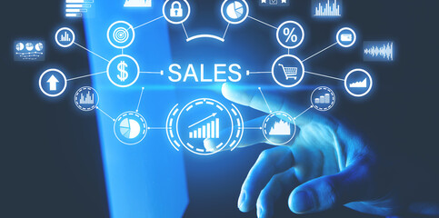 Sales growth. Increase sales. Graphs and charts. Business