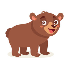 Cartoon Illustration Of A Bear