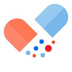 Antibiotic flat style icon