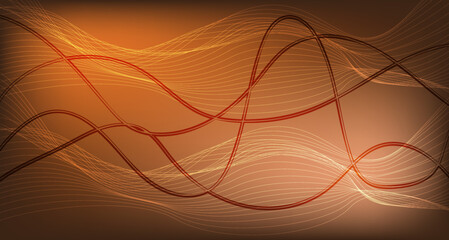 abstract background colorful wave red line front  