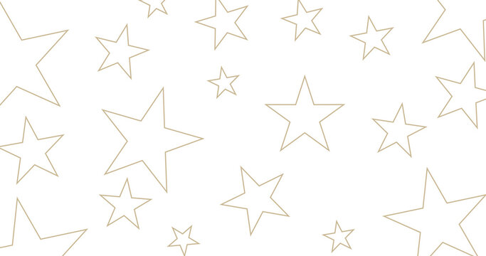 white background transparent png with gold star line