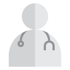 Doctor flat style icon