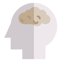 Psychology flat style icon