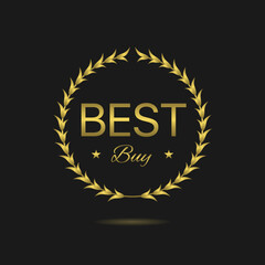Best buy golden laurel wreath label