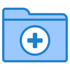 Folder blue style icon