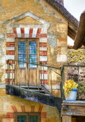 Architectural Detail on a Building in the Queen’s Hamlet in Versailles, France